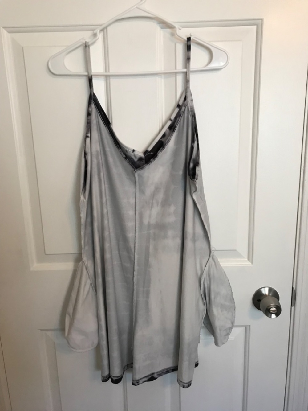 Summer Tie-Dye Casual Spaghetti Strap Shorts Romper Onesie Size XXL Black White - Picture 6 of 8